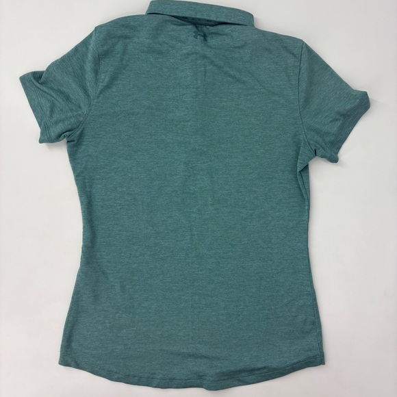 Under Armour Women's Aqua Button Down Polo Shirt - Picture 7 of 9